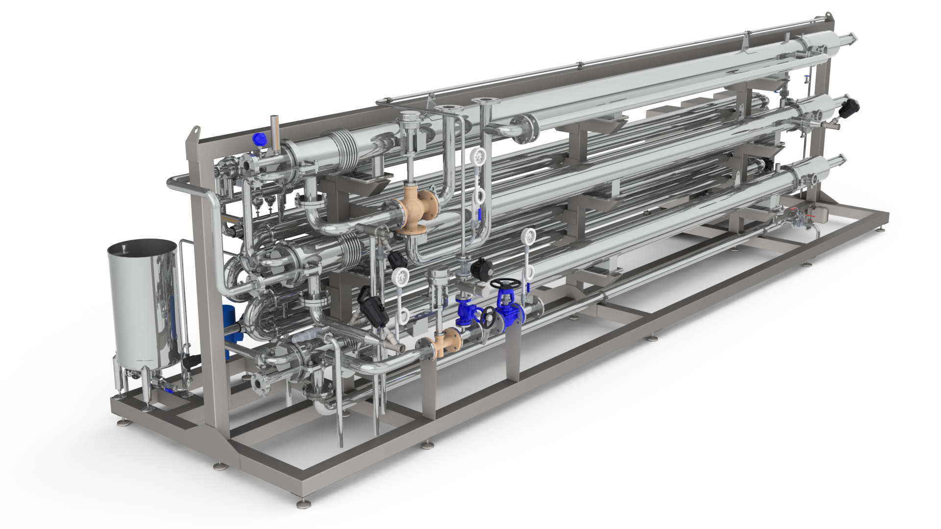 HRS usa sus intercambiadores de calor en sistemas completos de pasteurización de productos de la ind...